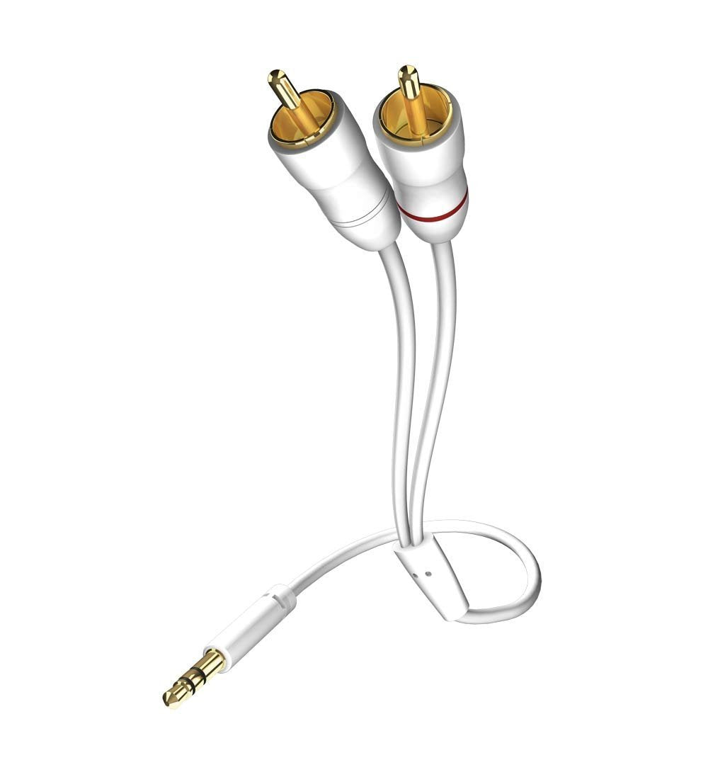 5x In-Akustik Star Audio Cable 3,5 Mm Jack Plug - Cinch 1,5 M