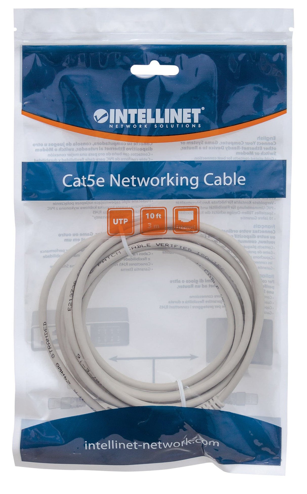 EAN 0766623336758 - Intellinet 336758 cable de red Gris 7,5 m U/UTP (UTP) imagen 4