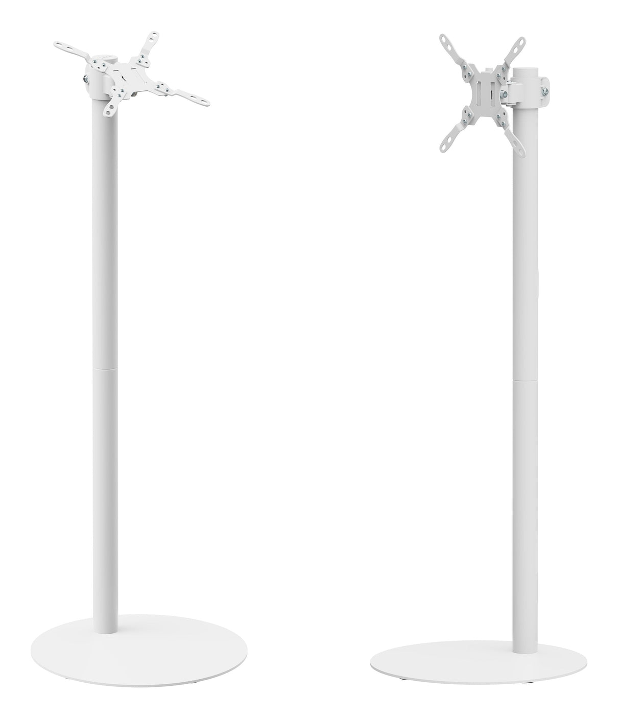 M Pro Series - Single Pole Floorbase 2 White