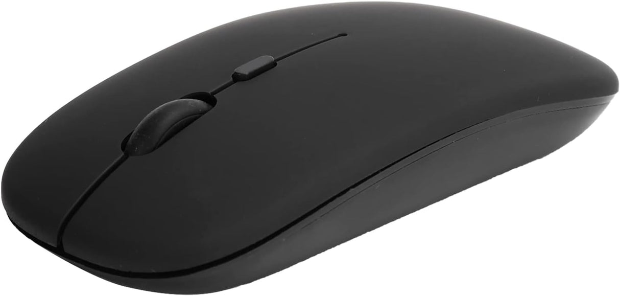 Raton Inalámbrico Recargable 2 En 1 Bluetooth + Usb 2.4g 1600 Dpi Ergonómico Negro