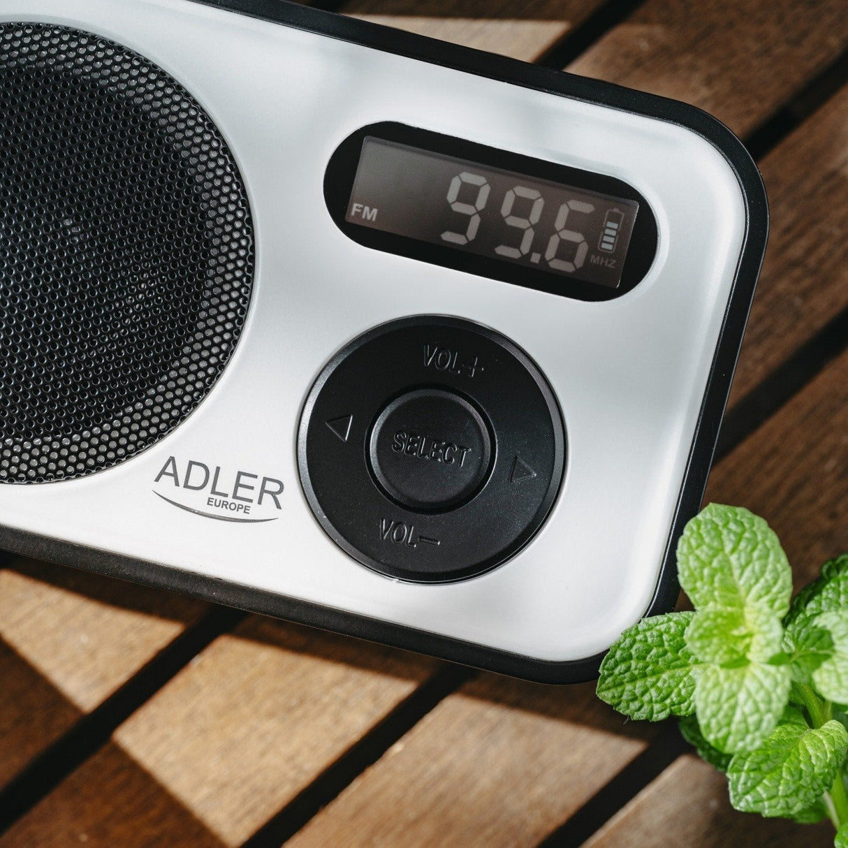 Adler Ad 1906 Digital Radio, Pll Am Fm, White Black