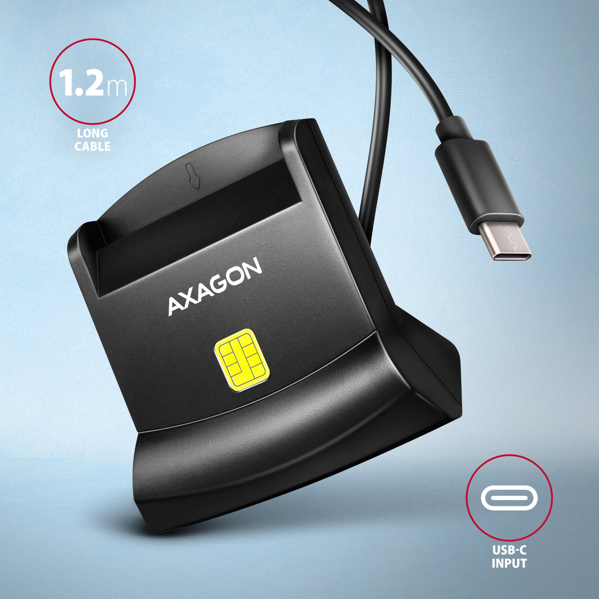 Axagon Cre-Sm4nc Usb-C Smart Card Standreader