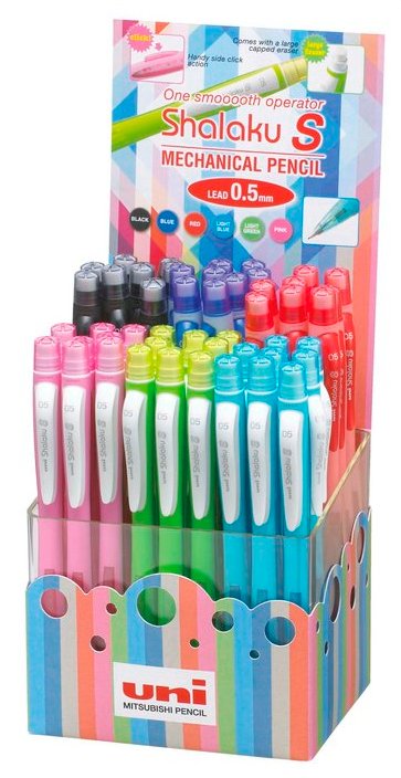 EAN 4902778096048 - Uni-Ball Shalaku M5-228/4D EXPOSITOR lápiz mecánico 0,5 mm 2HB 48 pieza(s) imagen 1