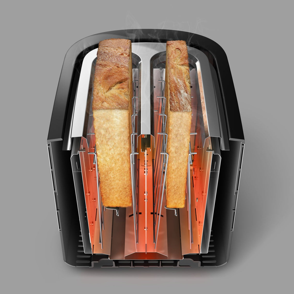 EAN 8710103792420 - Philips Viva Collection HD2635/90 tostadora 7 2 rebanada(s) Negro, Titanio imagen 9