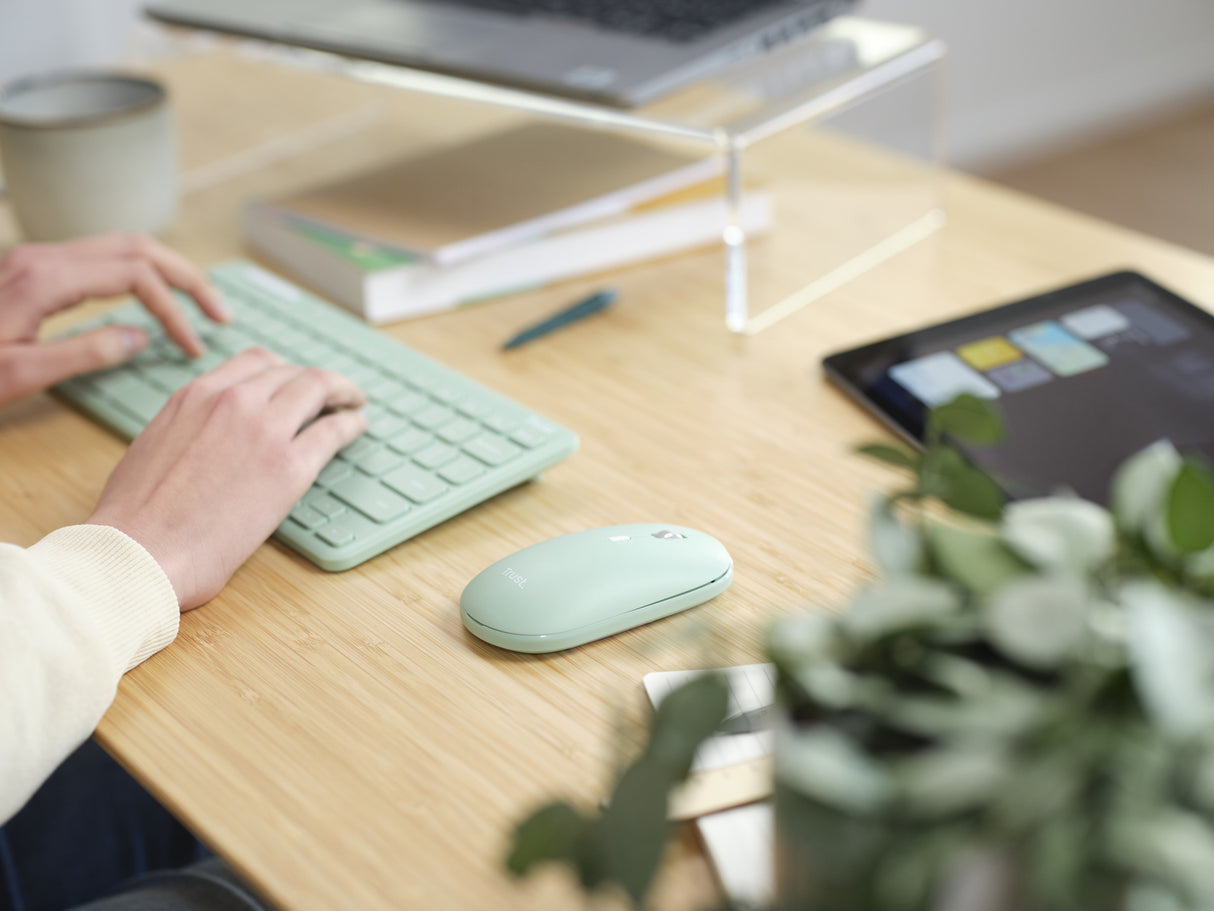 EAN 8713439249422 - Trust Lyra teclado Ratón incluido Oficina RF Wireless + Bluetooth QWERTY Inglés de EE. UU. Verde imagen 8