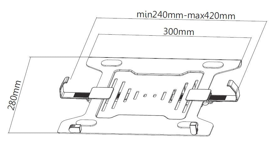 Equip Soporte Para Portatil De 10-15.6 Compatible Con Vesa 75x75 & 100x100