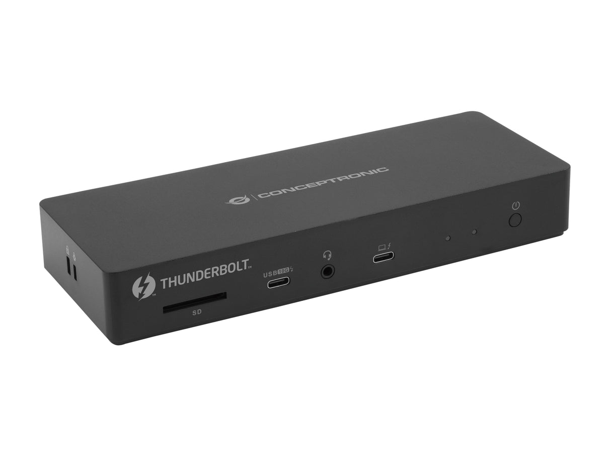 EAN 4015867240748 - Conceptronic DONN30B base para portátil y replicador de puertos Alámbrico Thunderbolt 4 Negro imagen 1