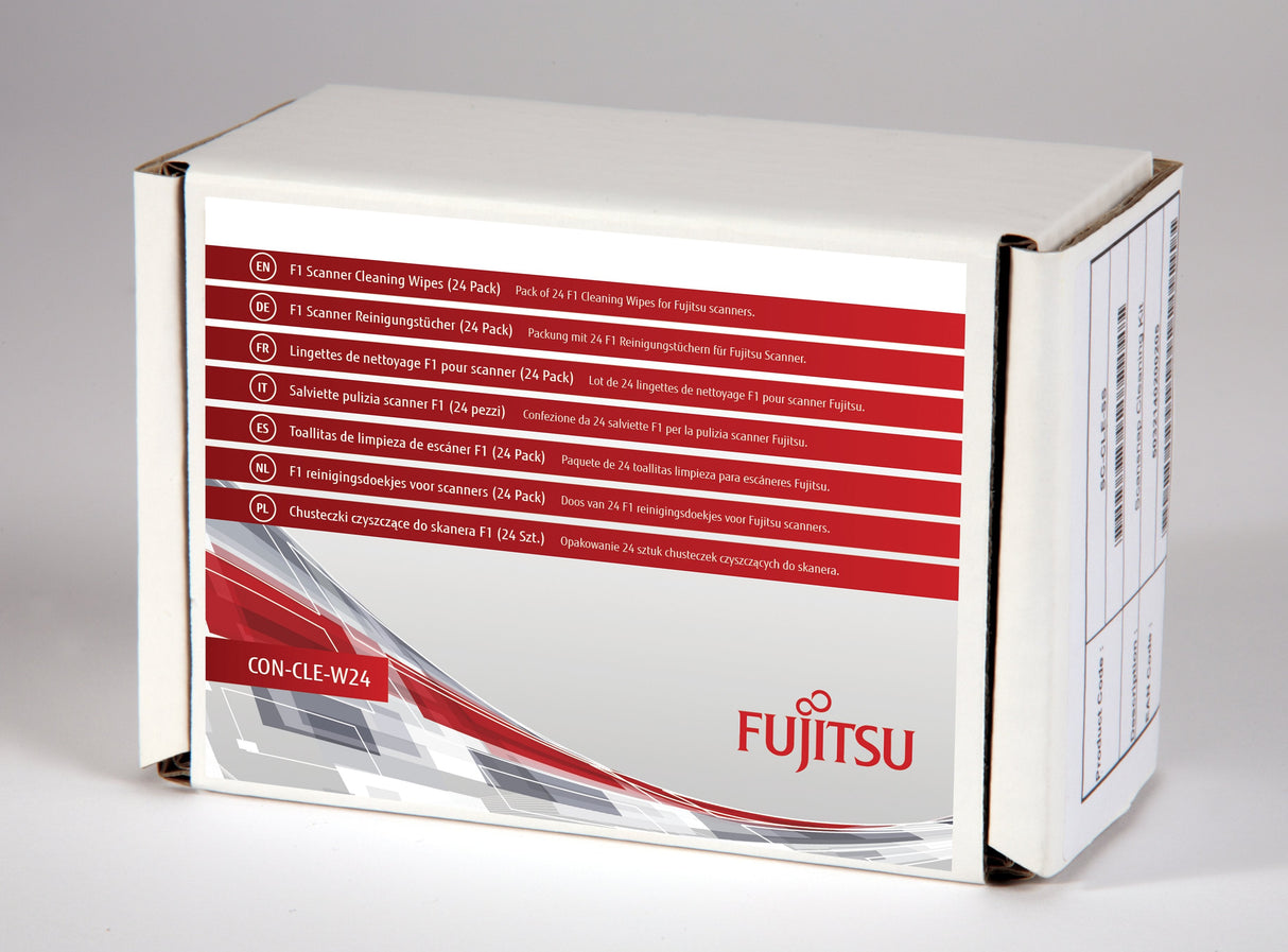 Fujitsu F1 Scanner Cleaning Wipes Pañuelos Limpiadores 24 (Las Especificaciones Son Para Cada Elemento)