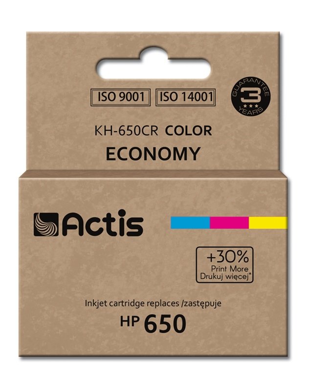 EAN 5901443097747 - Actis KH-650CR cartucho de tinta 1 pieza(s) Compatible Rendimiento estándar Cian, Magenta, Amarillo imagen 1