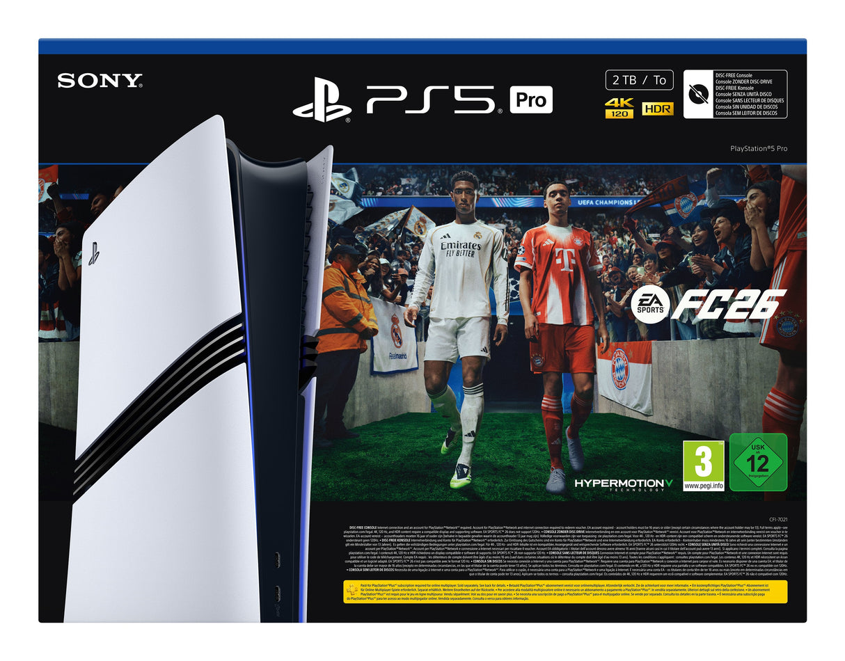 Sony Interactive Entertainment Sony Playstation 5 Pro 2 Tb E-Chassis Inkl. Fc26 (Blanco/Negro) 1000050694