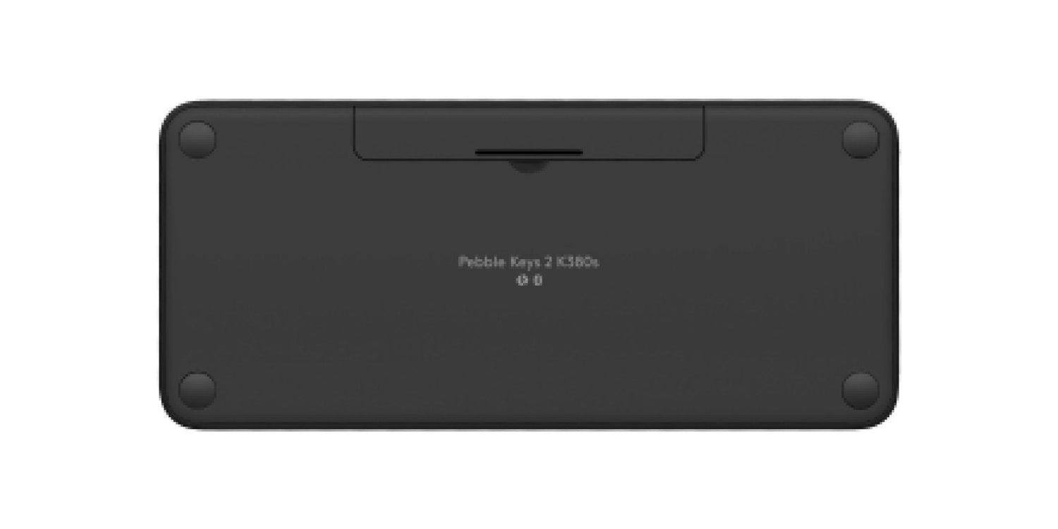 Teclado Danés Logitech Pebble Keys 2 K380s Rf Wireless + Bluetooth Qwerty , Finlandés, Noruego, Sueco Grafito