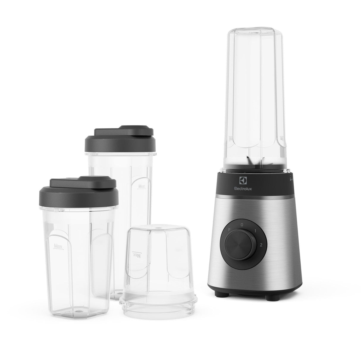 Batidora De Vaso Electrolux E4cb1-6st 1 L 350 W Negro, Acero Inoxidable, Transparente