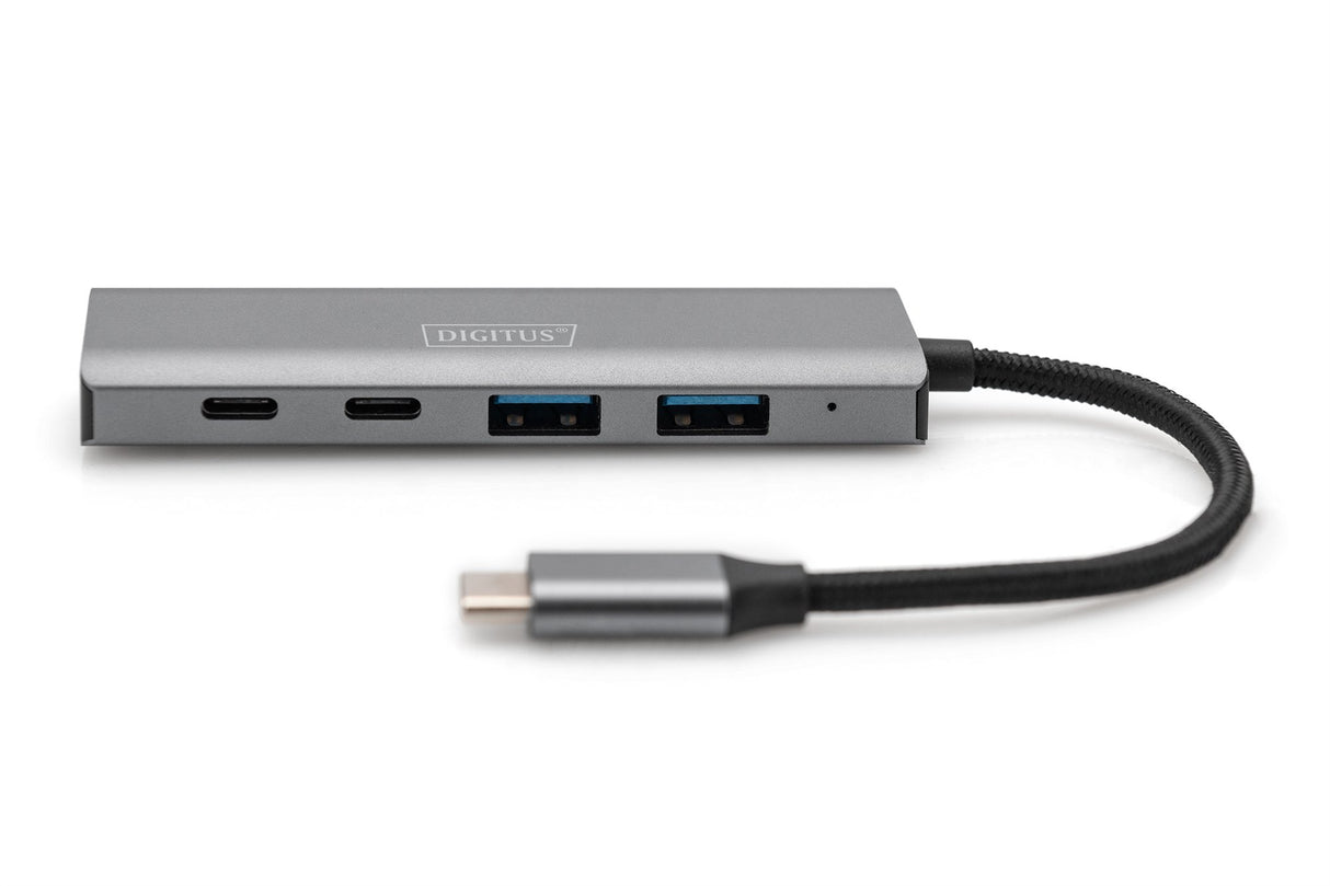 EAN 4016032485766 - Digitus DA-70245 hub de interfaz USB 3.2 Gen 1 (3.1 Gen 1) Type-C 10000 Mbit/s Gris imagen 4
