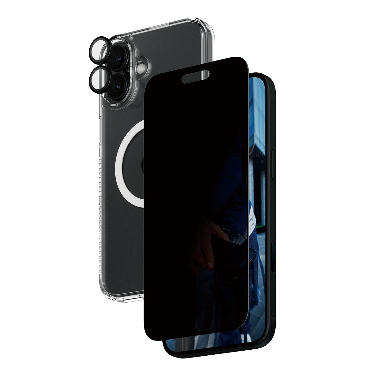 EAN 5715685003455 - PanzerGlass ® 3-in-1 Privacy Protection Bundle iPhone 16 Plus Protector de pantalla Apple 1 pieza(s) imagen 1