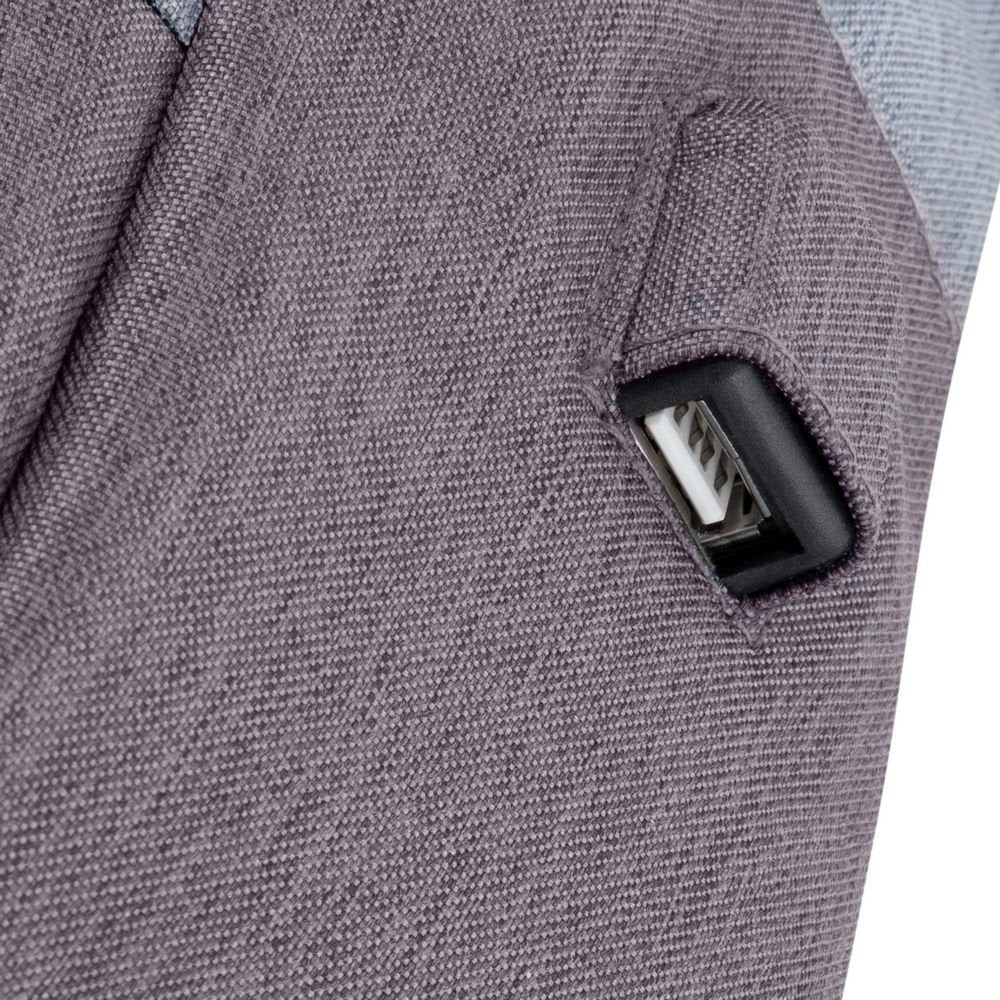 Mochila Riva Nb Prater 15.6" 7562 Gris/Moca