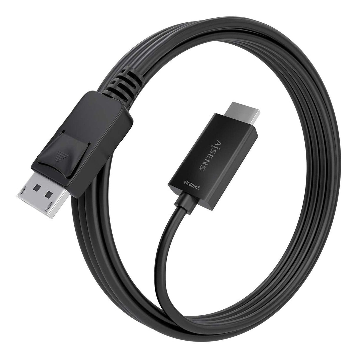 Aisens Cable Conversor Displayport A Hdmi 4k@60hz, Dp/M-Hdmi/M, Negro, 3.0m