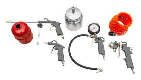 Juego De Accesorios Para Compresores Con Cremallera De 5 Pieza