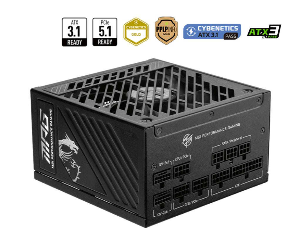 EAN 4711377243766 - MSI MPG A1250GS PCIE5 unidad de fuente de alimentación 1250 W 20+4 pin ATX ATX Negro imagen 4