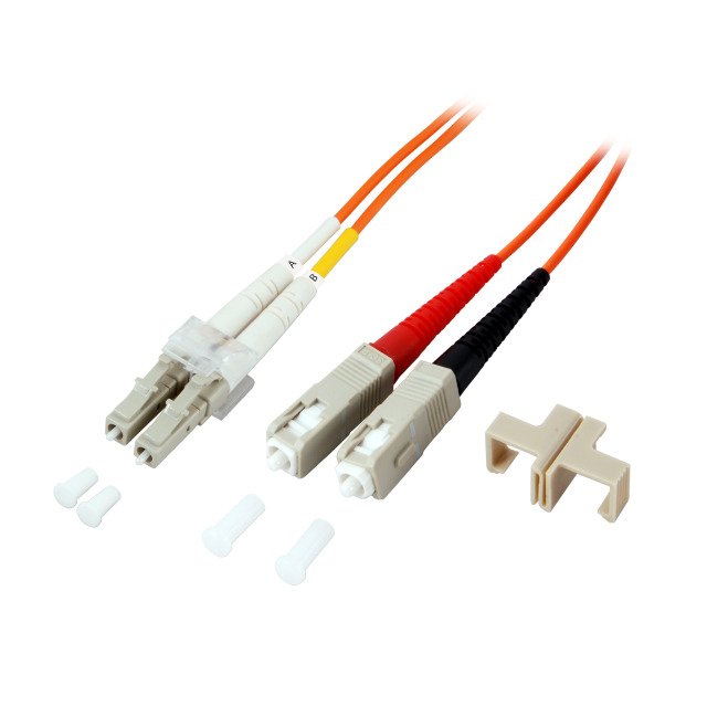Duplex Cable De Red Lc-Sc Om1 3m Lszh 2mm Naranja
