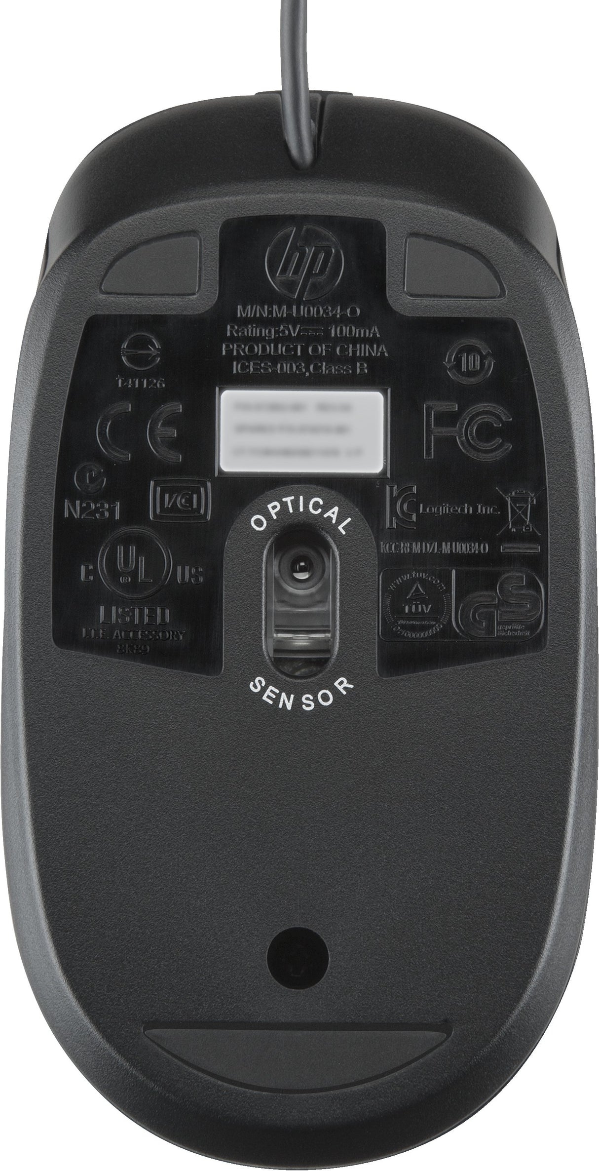 EAN 0190780683408 - HP USB Optical 2.9M Mouse ratón Oficina USB tipo A imagen 2