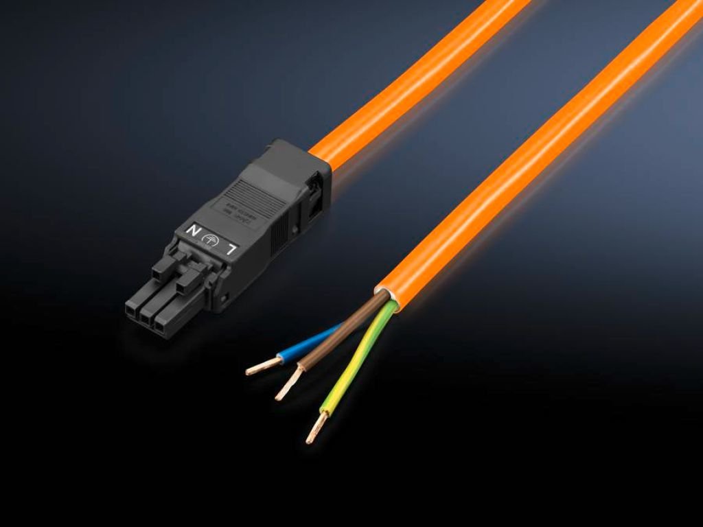 Rittal Cable De Conexión L3000mm Naranja 5 Unidades