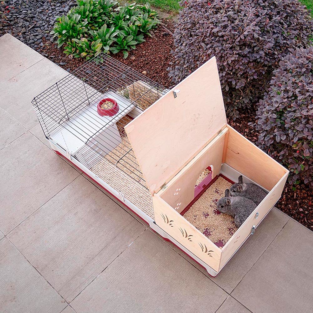 Krolik 140 Plus - Jaula Para Conejos Plegable