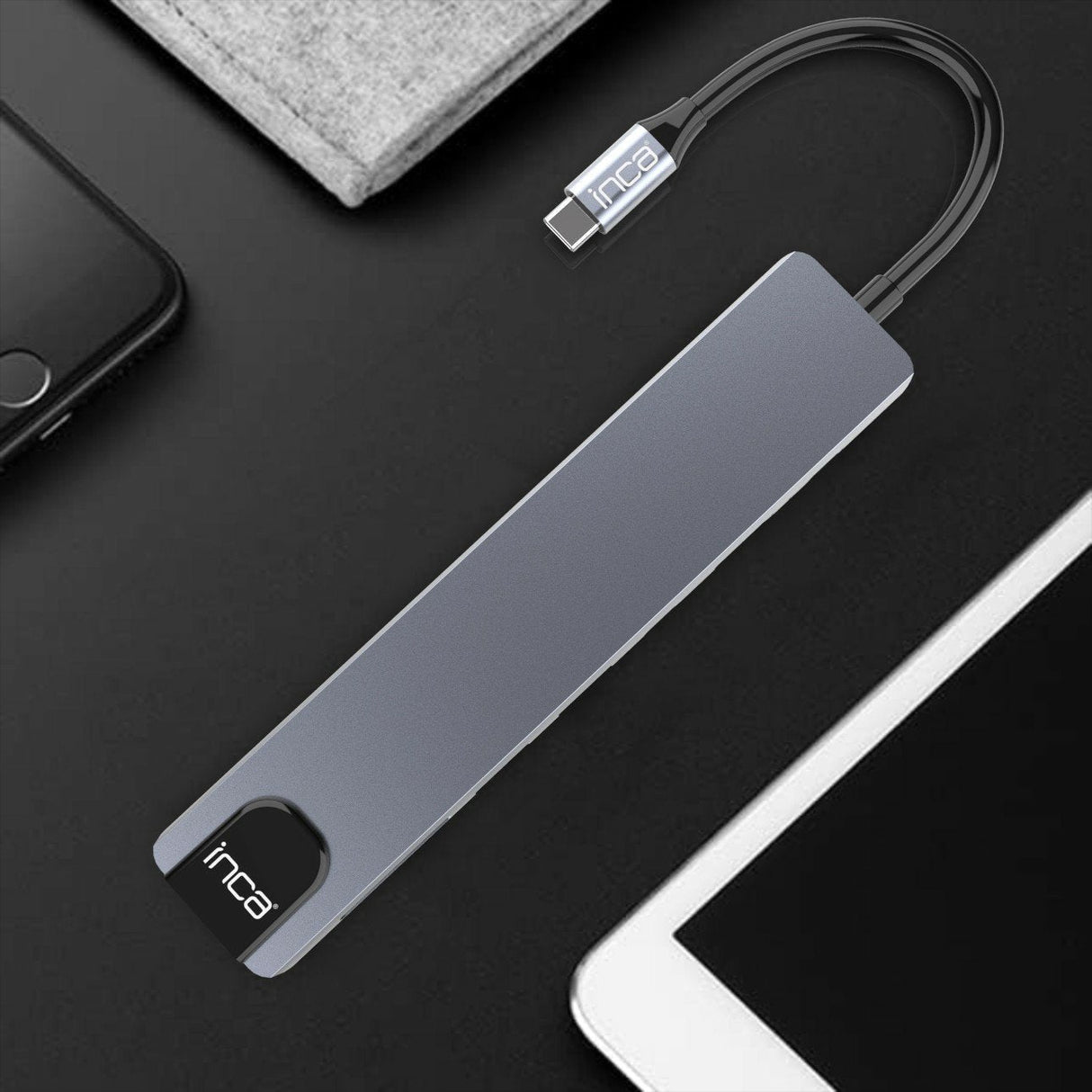 Inca Adaptador Itpc-7t Typ C > 3xusb-A, 1xrj45, 1000mbps