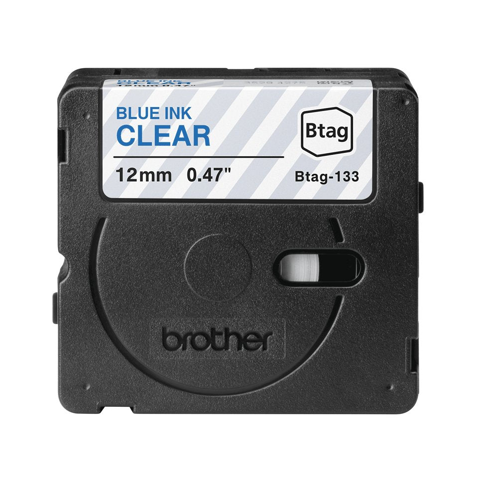 EAN 4977766835947 - Brother BTAG-133 cinta para impresora de etiquetas Azul sobre transparente imagen 3