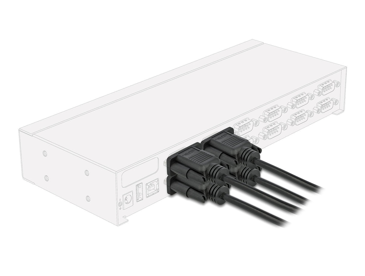 Delock 86824 Cable Serie Rs-232 D-Sub9 Hembra A Hembra 2 M