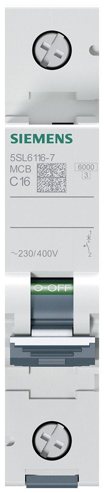 Siemens Automat C 16a 5sl61167 230 400v 6ka 1p