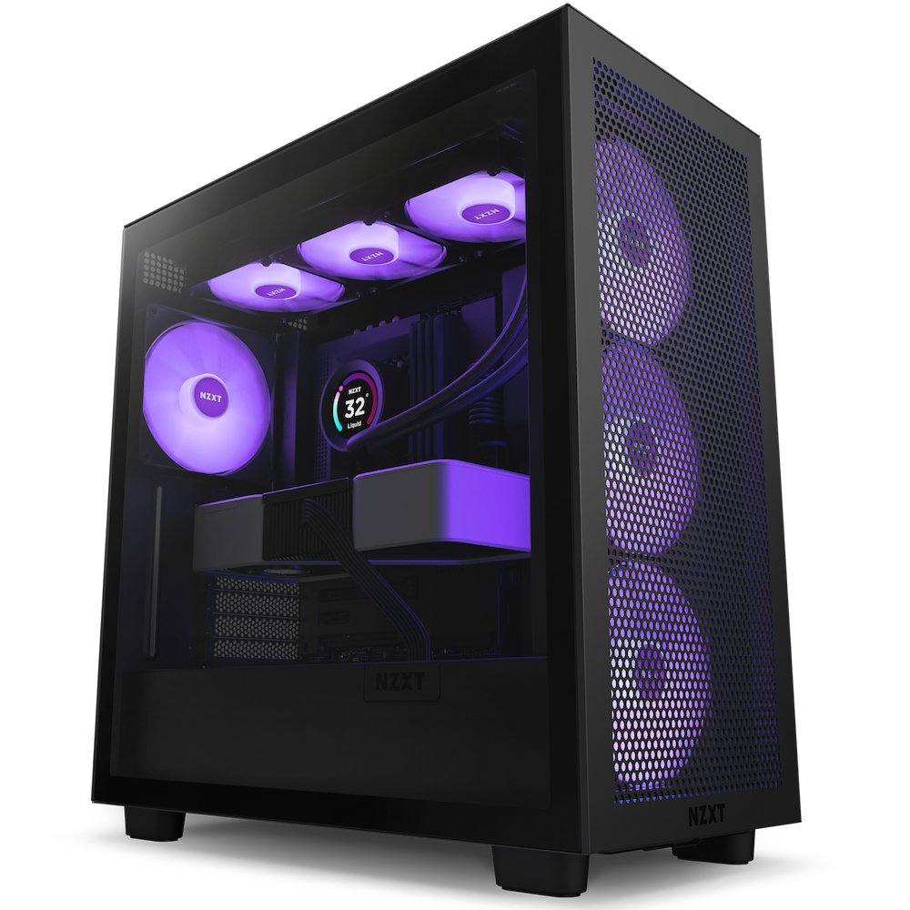 Caja Pc Nzxt H7 Flow Rgb Black - Midi Atx Cm-H71fb-R1