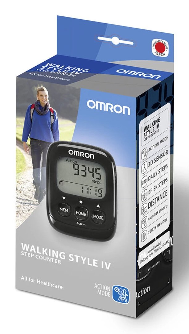 Omron Schrittzähler Walking Style Iv, Negro