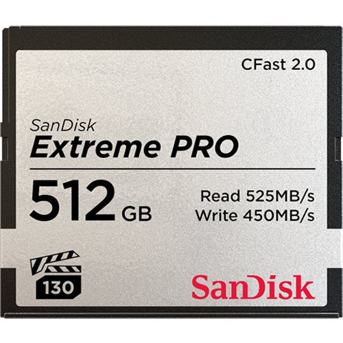 Sandisk Extreme Pro 512gb Memoria Flash Cfast 2.0
