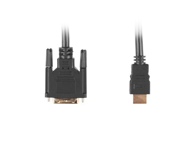 Lanberg Cable Hdmi Macho - Dvi - D 18+1 Macho Single Link 3m Negro