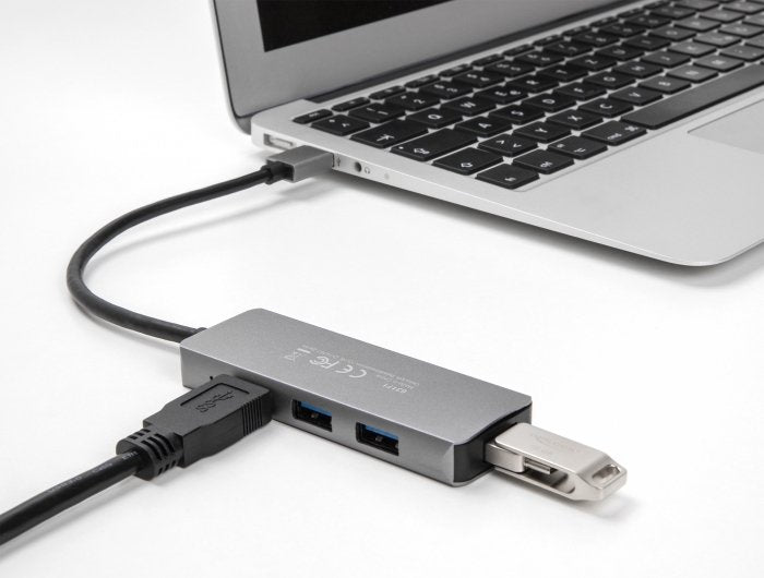 Delock 63171 Hub Usb 3.2 Gen 1 (3.1 Gen 1) Type-A 5000 Mbit/S Gris
