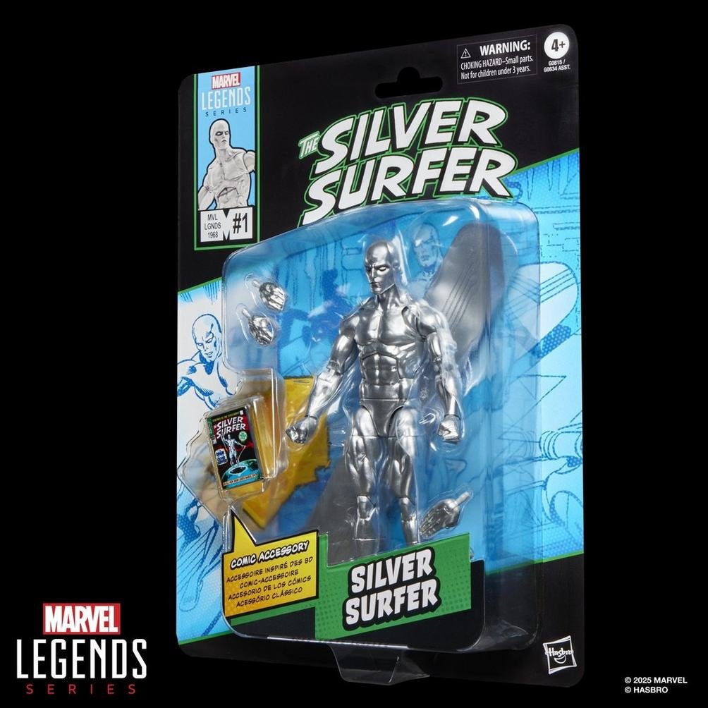 Figura Estela Plateada The Silver Surfer Marvel Legends Series 15cm