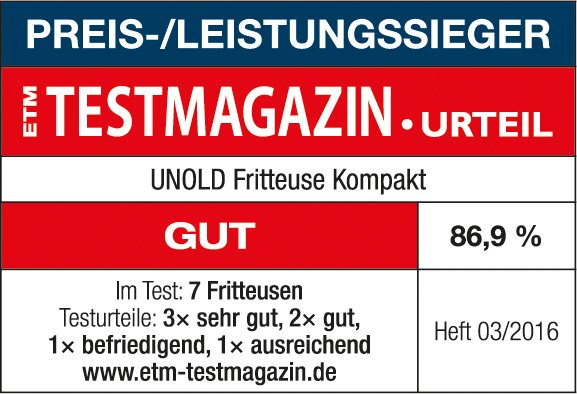 Unold 58615 Freidora Sencillo Negro, Acero Inoxidable