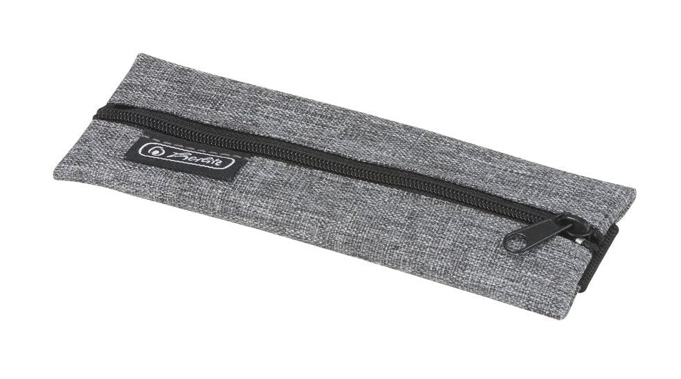 Herlitz 50033294 Caja De Lápices Estuche Suave Tela Gris