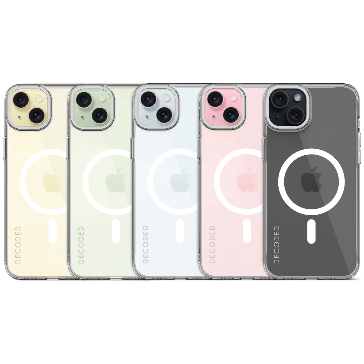 Decoded Recycled Plastic Backcover Ip 15 Plus Transparant