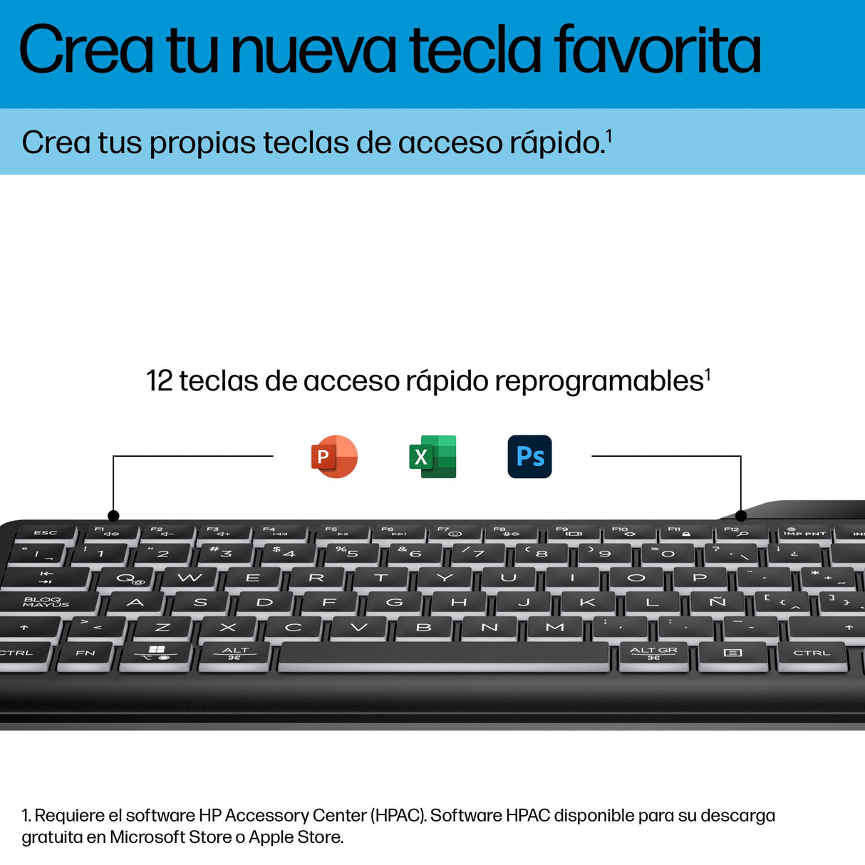 EAN 0197192768860 - HP 405 Backlit Wired Keyboard teclado Oficina USB Negro imagen 6