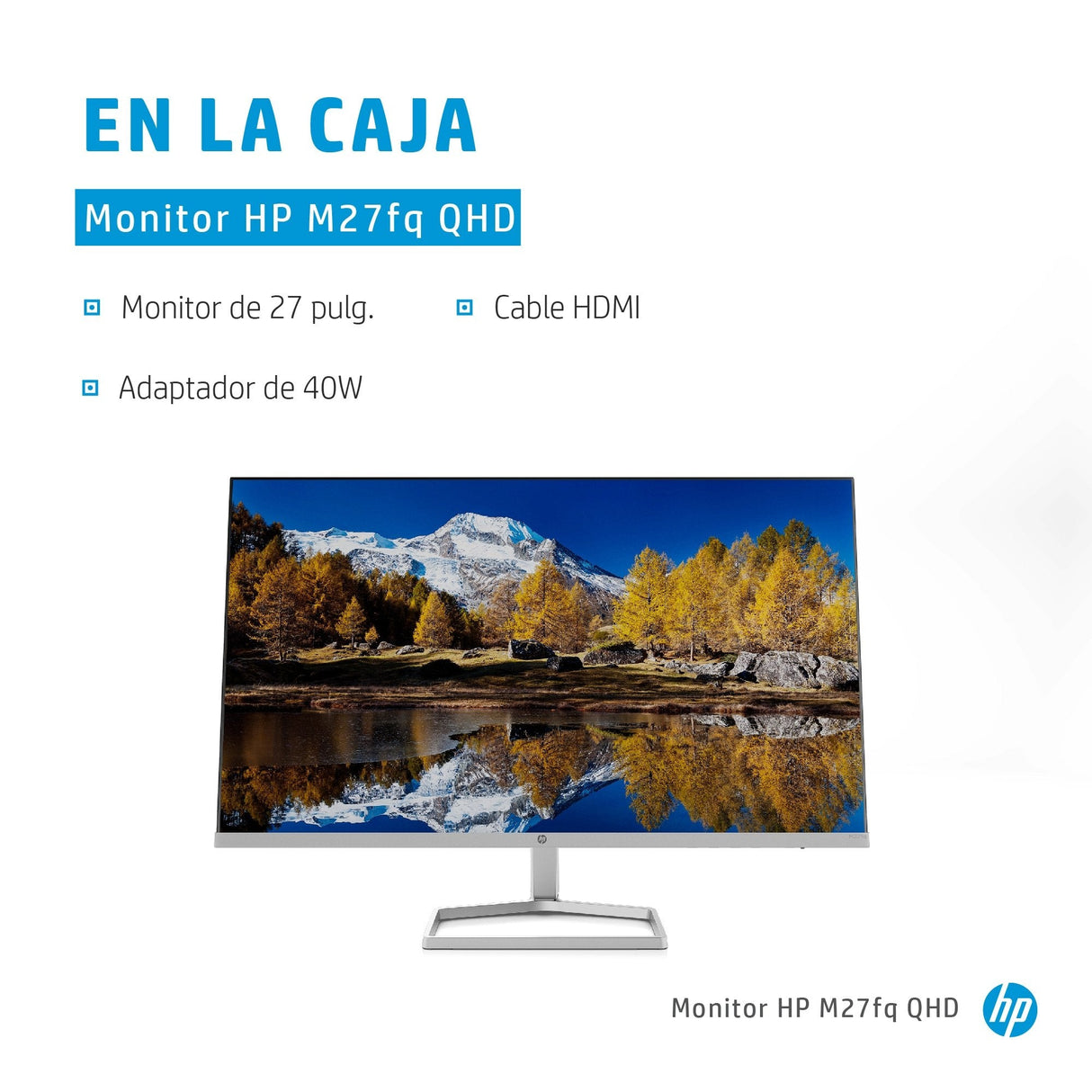 Monitor Hp M27fq 27" Ips Qhd 75hz 300cd/M2 5ms 2xhdmi Dp 2h4b5e9 # Abb