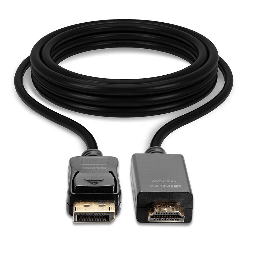 EAN 4002888369220 - Lindy 36922 adaptador de cable de vídeo 2 m DisplayPort HDMI tipo A (Estándar) Negro imagen 4