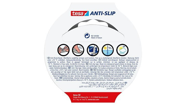 EAN 4042448101570 - TESA 55588 Cinta antideslizante para baño Negro imagen 2