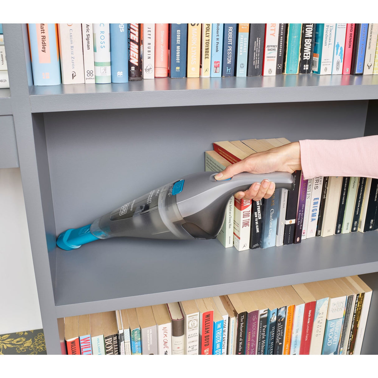 EAN 5035048698082 - Black & Decker NVC215WA-QW aspiradora de mano Azul, Plata Sin bolsa imagen 8