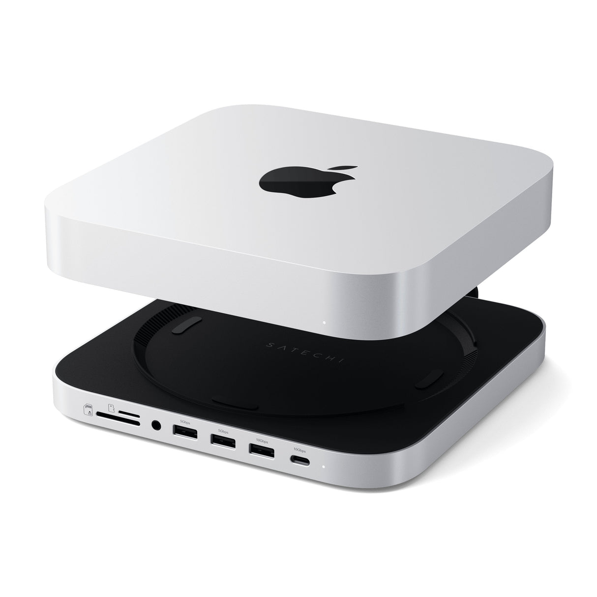 Satechi St-Gmmshs Base Para Portátil Y Replicador De Puertos Alámbrico Usb 3.2 Gen 2 (3.1 Gen 2) Type-C Blanco