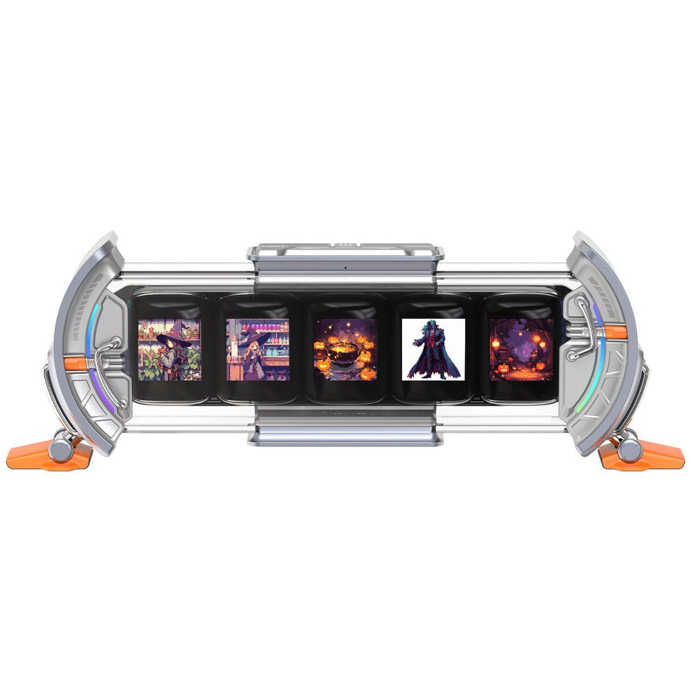 EAN 6958444604053 - Divoom Times Gate Reloj digital Otro Naranja, Plata imagen 2