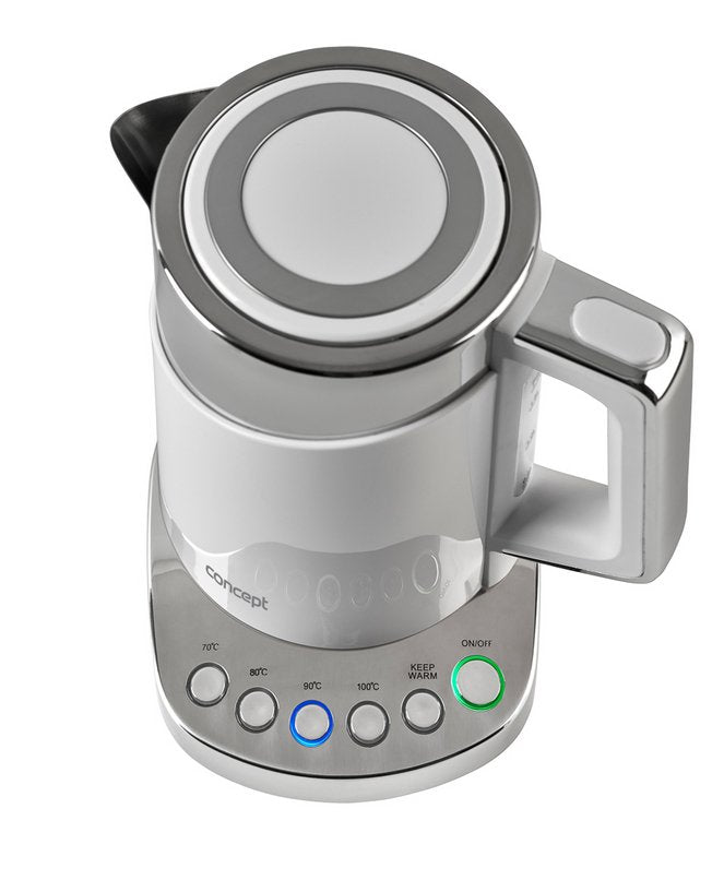 EAN 8595631002018 - Concept RK3170 tetera eléctrica 1,7 L 2200 W Acero inoxidable, Blanco imagen 4