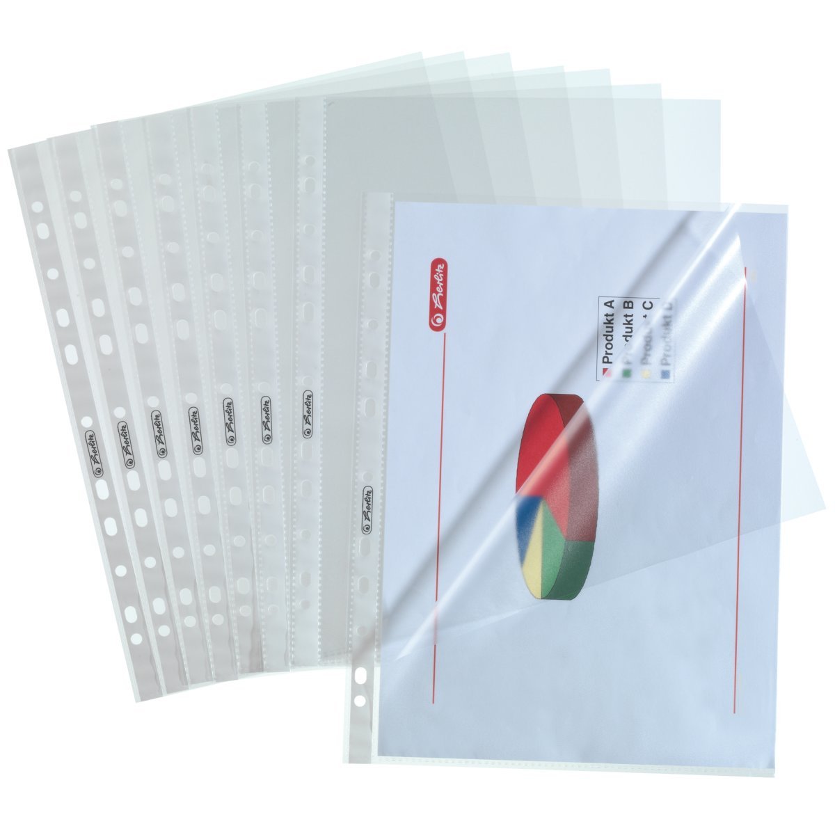 EAN 4008110312408 - Herlitz 10840098 protector de hojas Polipropileno (PP) 100 pieza(s) imagen 2
