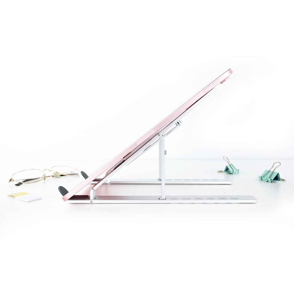 EAN 8433281010055 - TooQ TQLRS0033-AL soporte para ordenador portátil Soporte para ordenador portátil y tableta Plata 38,1 cm imagen 10