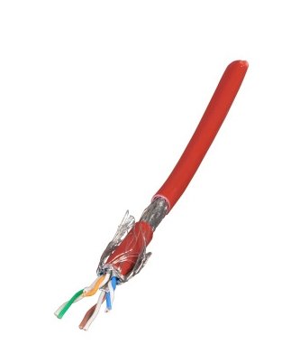 Efb Rohcable Cat.7, S Ftp, Lszh, Rot, 100m Ring